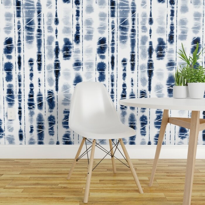Deberry Shibori Peel and Stick Wallpaper - Image 0