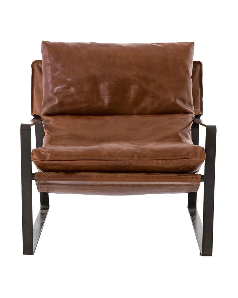 PEYTON CHAIR, TOBACCO & GUNMETAL - Image 0