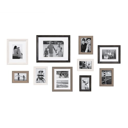 10 Piece Sturminster Gallery Picture Frame Set- multi/black - Image 0