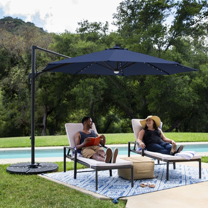 Sheehan 9'8" Lighted Cantilever Umbrella - Image 0