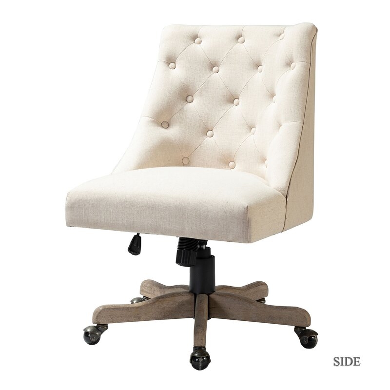 Vail Linen Task Chair / Beige - Image 0