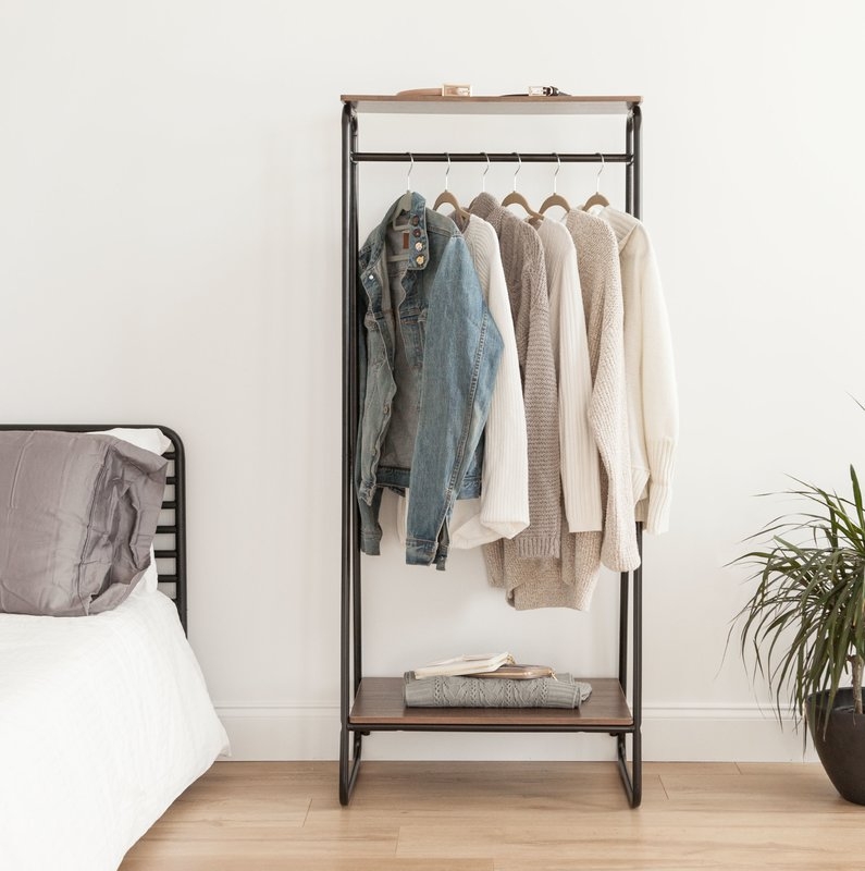 25.2" Garment Rack w/ Top Shelf - Image 0