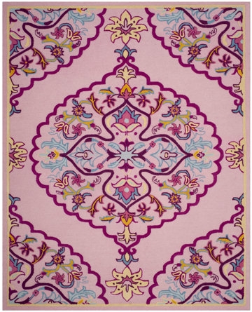 Blokzijl Hand-Tufted Wool Pink Area Rug - Image 0