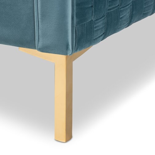 Whiteman Glam and Luxe Velvet Fabric Upholstered Armchair - Image 5