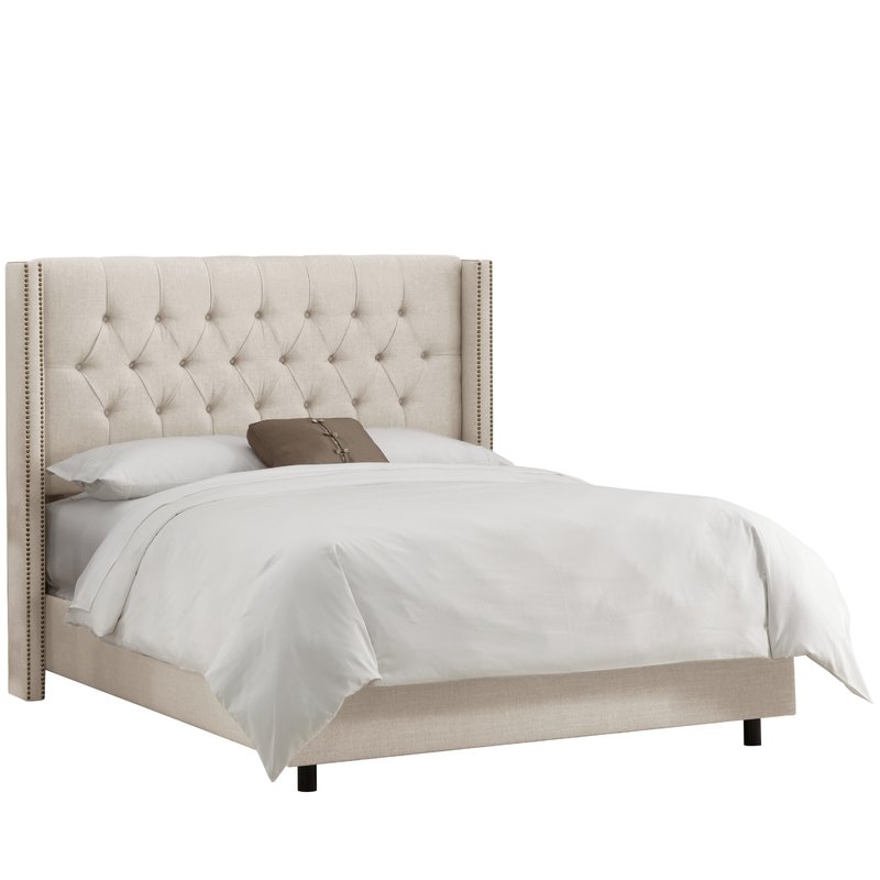 Davina Upholstered Panel King Bed - Image 0