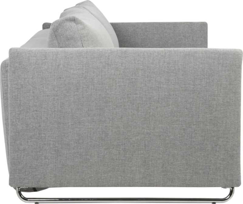 tandom microgrid grey sleeper sofa - Image 4