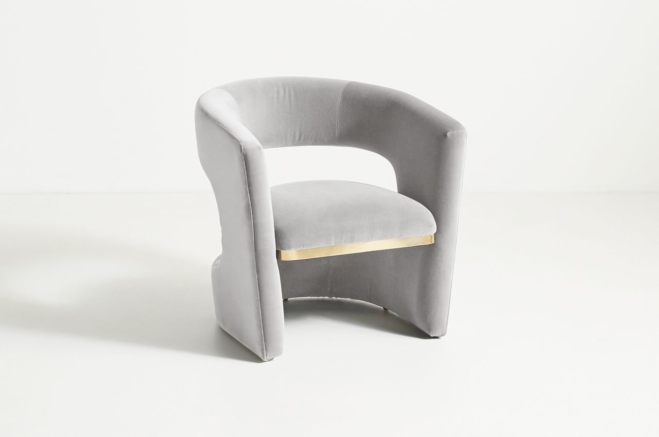 Sarrono Accent Chair, Valencia Velvet in Fog - Image 0