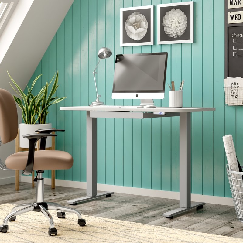 Electric Standing Desk - Snow White - Image 1
