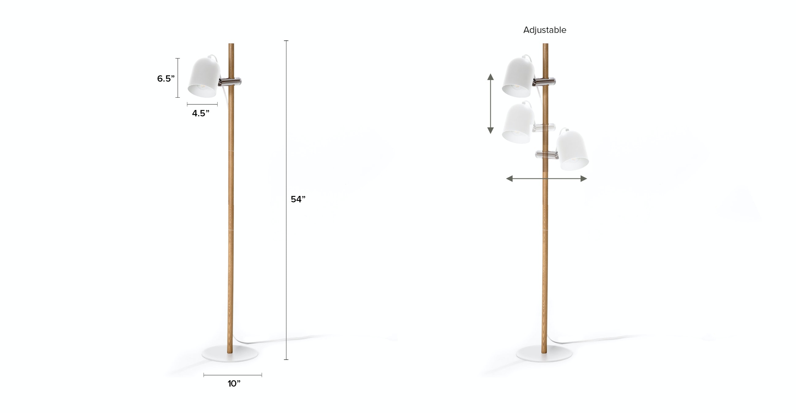 Mast White Floor Lamp - Image 4