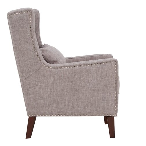 Andover Mills Oneill Wingback Chair in Gray - Image 4
