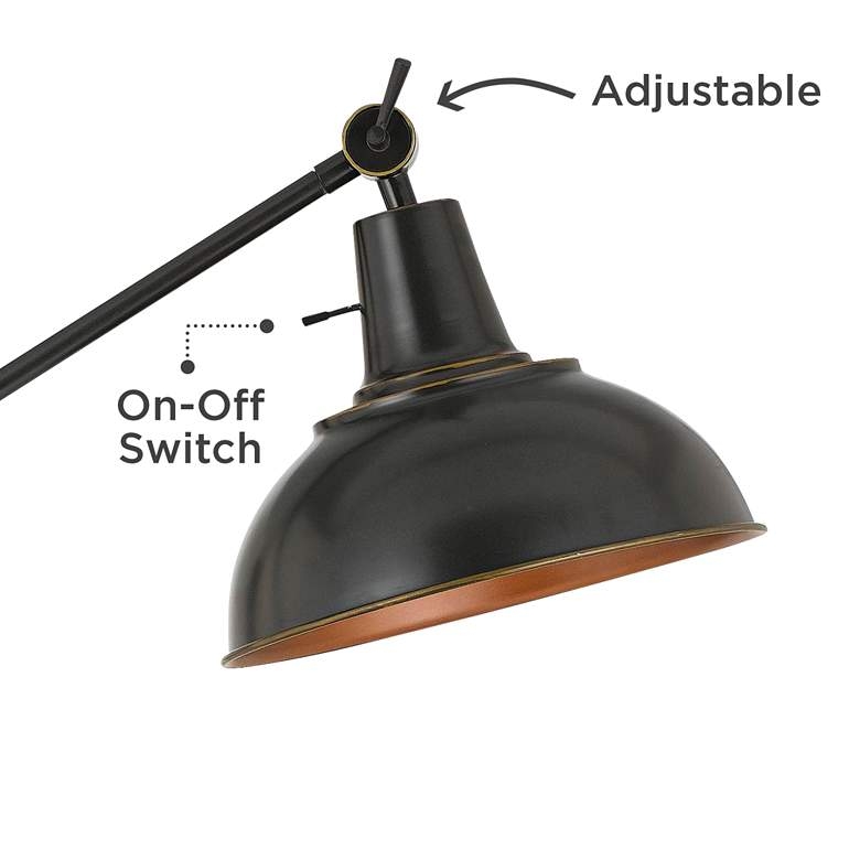 Eupen Dark Bronze Adjustable Linear Floor Lamp - Image 2