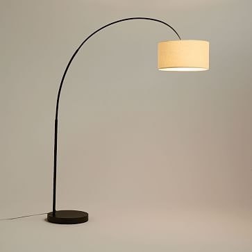Cfl Overarching Floor Lamp, Antique Bronze/Natural Linen - Image 4