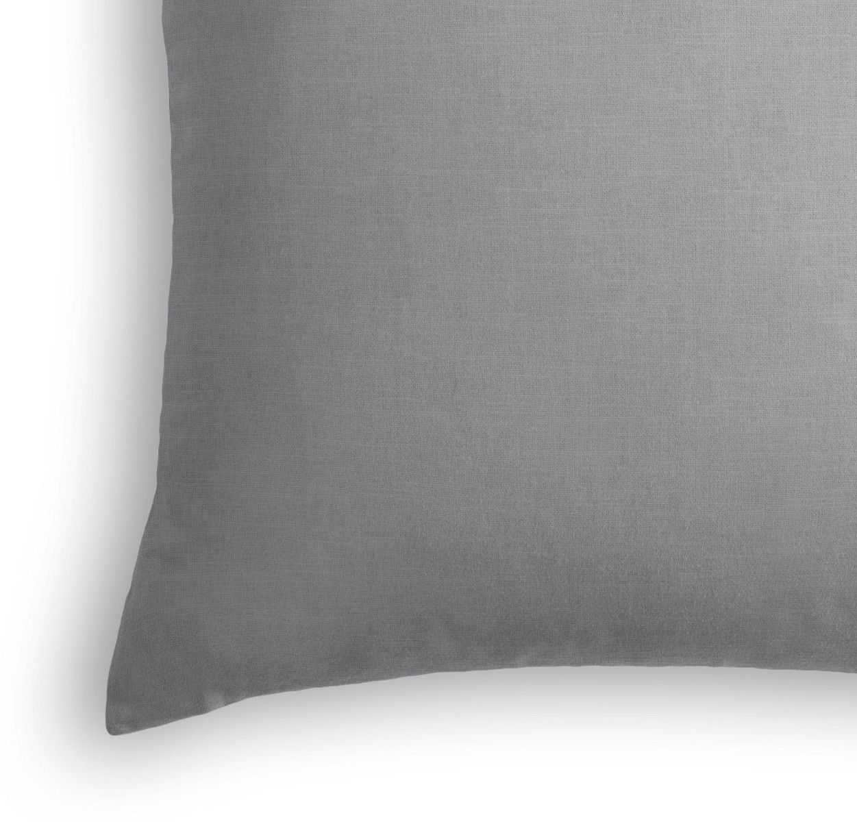 Classic Linen Lumbar Pillow, Cement, 18" x 12" - Image 1