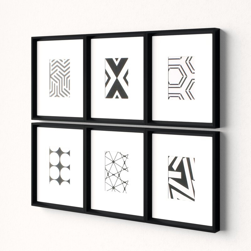 '6 Piece Picture Frame Graphic Art Print Set on Paper - Image 1