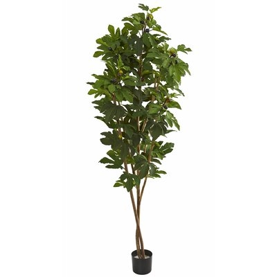 Artificial Fig Foliage Tree in Planter - Image 0