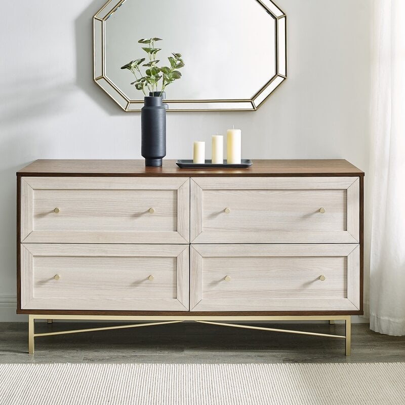 Covent 56" 4 Drawer Modern Dresser - Image 0