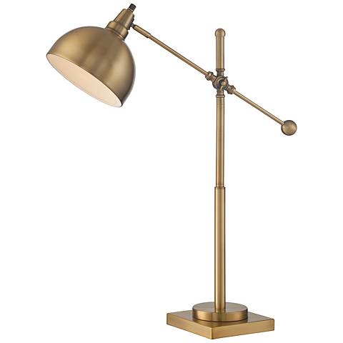 Lite Source Cupola Brushed Brass Desk Lamp - Image 0