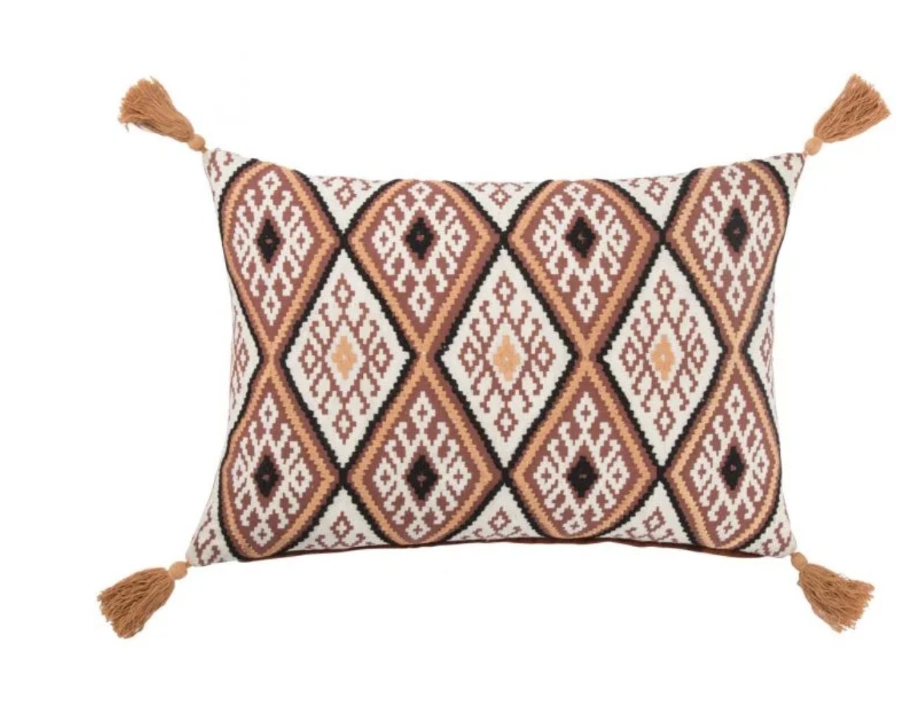 MNP15 - Traditions Made Modern Pillows, Red Ochre & Cement - 14"x20" - Polly Fill - Image 0