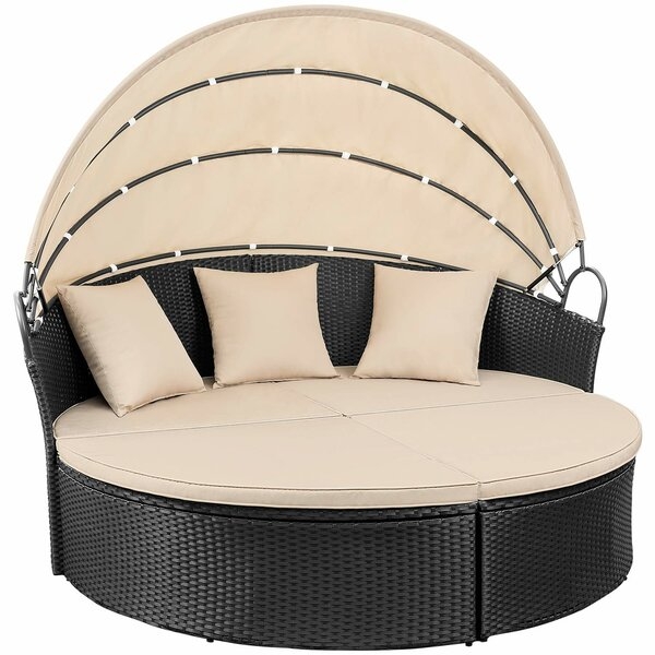 Leiston Round Patio Daybed with Cushions - Image 0