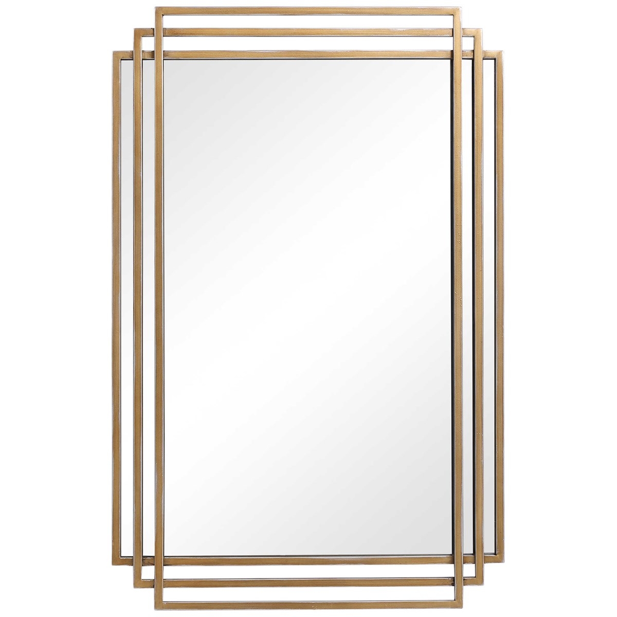 Amherst Mirror, Gold, 24" x 37" - Image 0