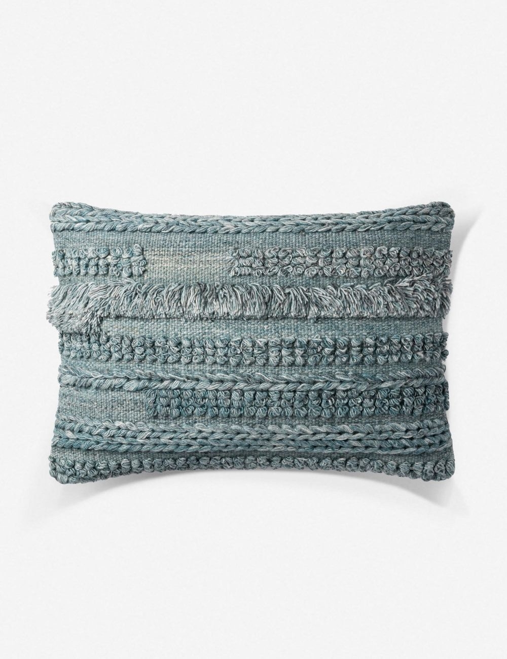Nazare Lumbar Pillow, Blue, ED Ellen DeGeneres Crafted by Loloi - Image 0