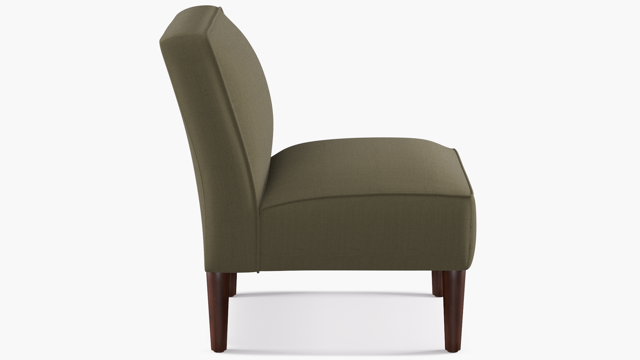 Slipper Chair | Olive Linen - Image 2