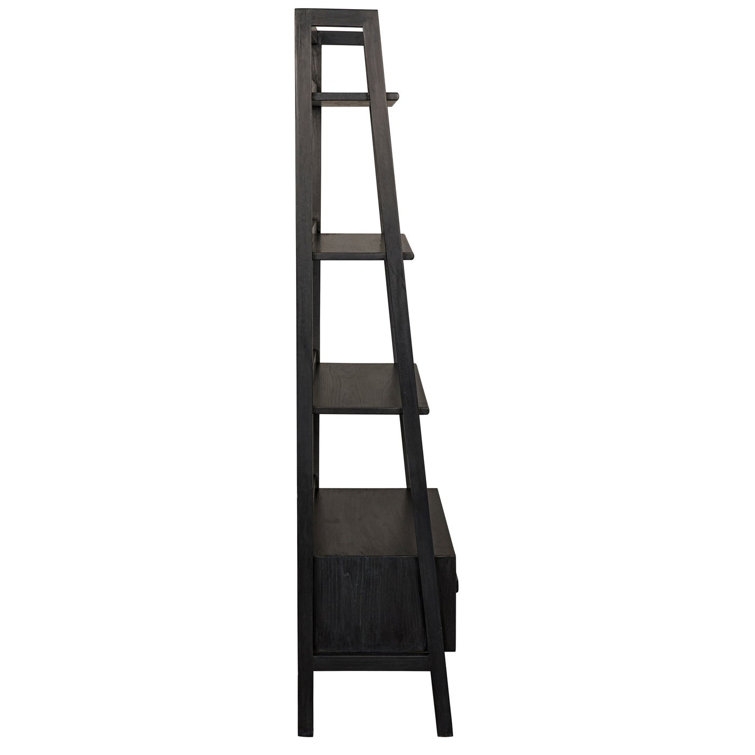 Noir Johnson Ladder Bookcase Color: Charcoal Black - Image 3