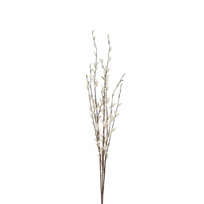 Faux Foliage Pussy Willow Plant - Image 0