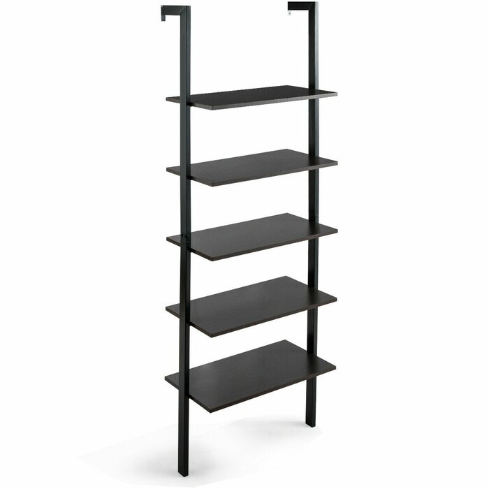 Bontang 72" H x 24" W Steel Ladder Bookcase - Image 0
