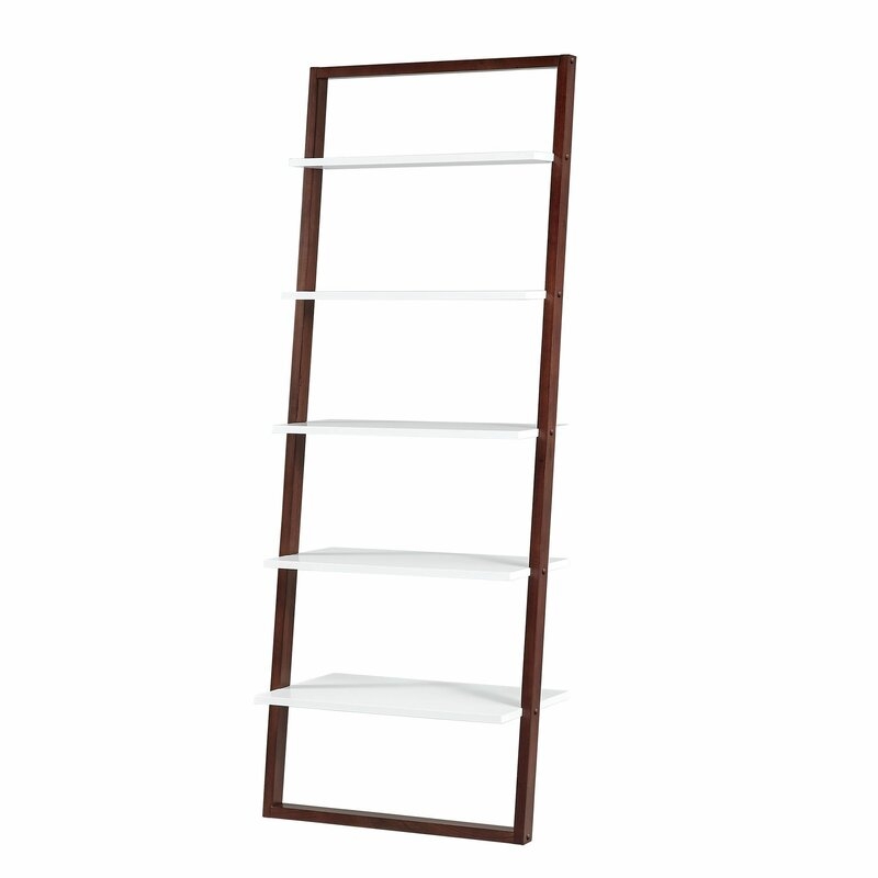 Santino 73.56'' H x 28'' W Ladder Bookcase - Image 2