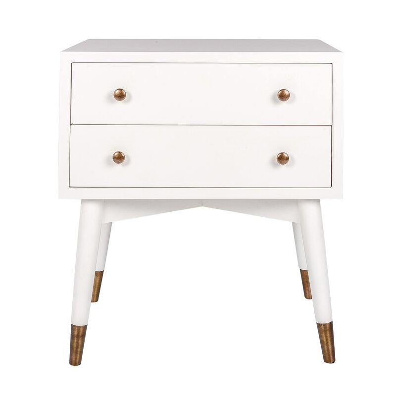 Sylvania Solid Wood 2 Drawer End Table - Image 2