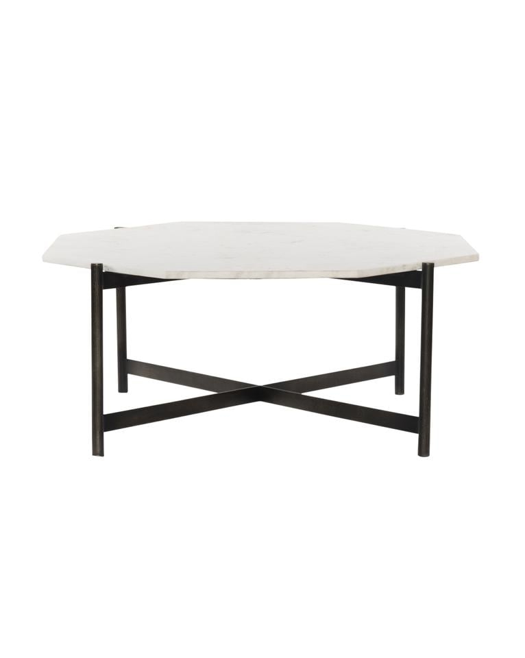 Amos Coffee Table, Hammered Gray - Image 0