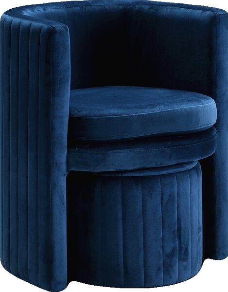 Adona Barrel Chair and Ottoman - Image 1