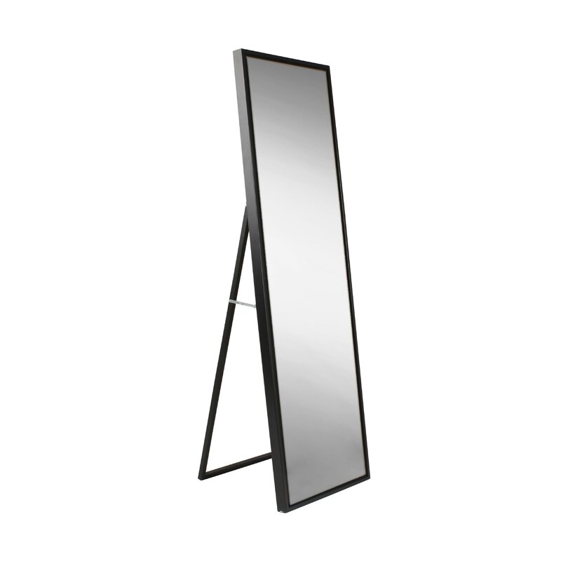 Loeffler Modern & Contemporary Beveled Free Standing Full Length Mirror - black - Image 1