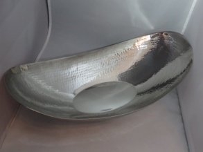Hammered Gandola Bowl,  Silver - Image 0