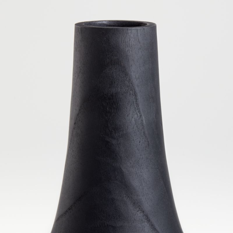 Arllon Wood Vase, Black, Medium - NO LONGER AVAILABLE - Image 1
