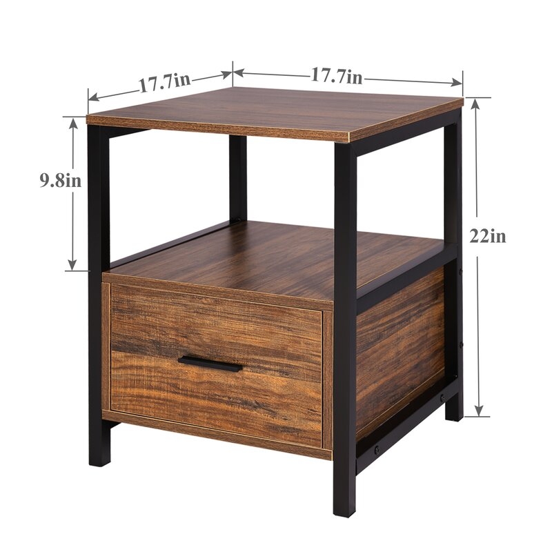 Ludie End Table with Storage - Image 1