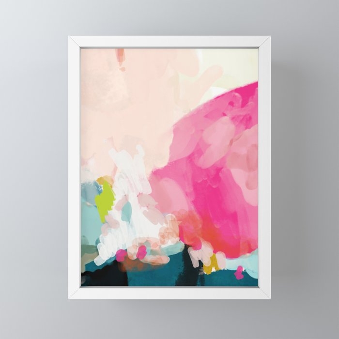 pink sky Framed Mini Art Print - Image 0