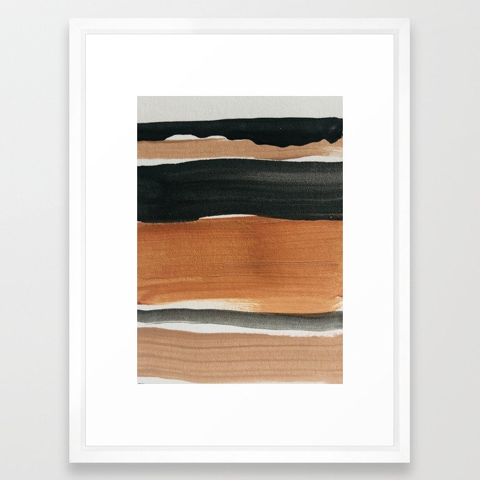 abstract minimal 12 Framed Art Print - Image 0