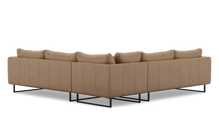 OWENS LEATHER Leather Corner Sectional Sofa - Image 1
