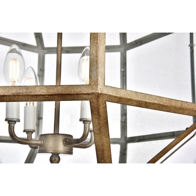 Burkeville 4-Light Geometric Chandelier - Image 2