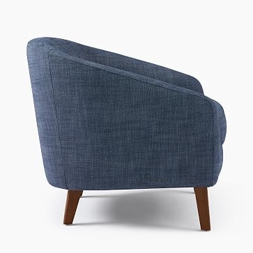 Jonah Chair, Performance Coastal Linen, Platinum, Pecan - Image 3