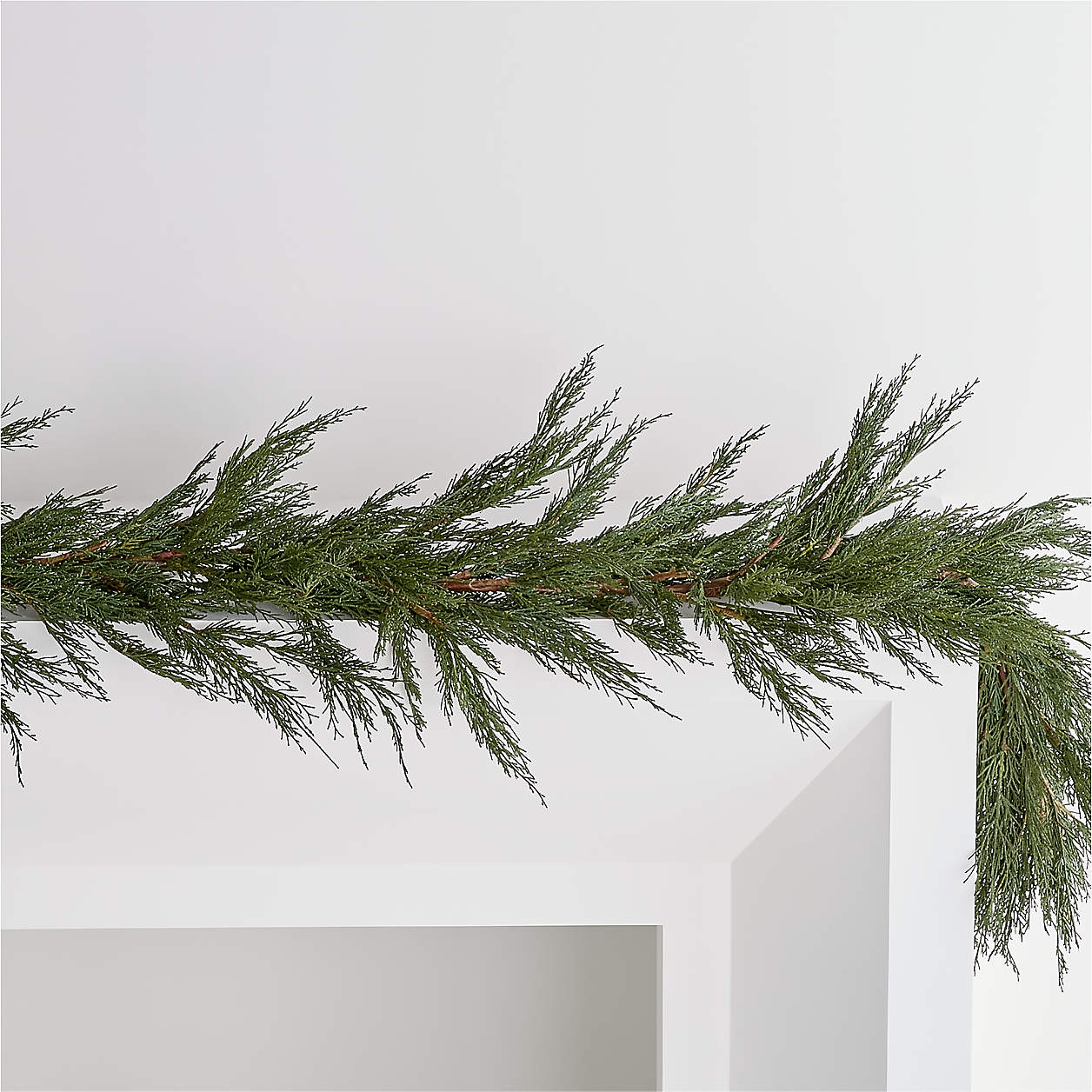 Faux Cypress Christmas Garland 72" - Image 3