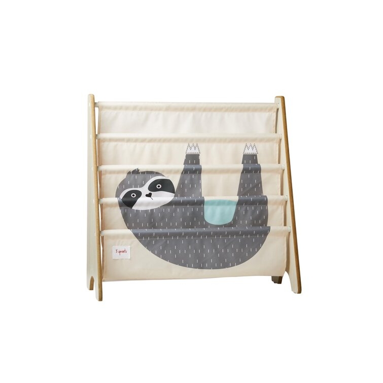 3 Sprouts URKSLO Kids Storage Organizer Baby Room Bookcase Furniture, Sloth - Image 1