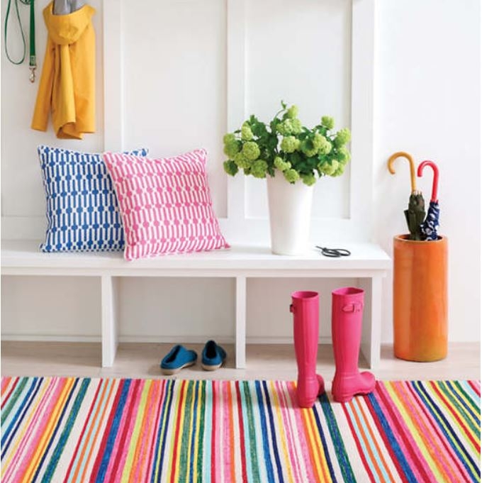 BRIGHT STRIPE INDOOR/OUTDOOR RUG - Image 1