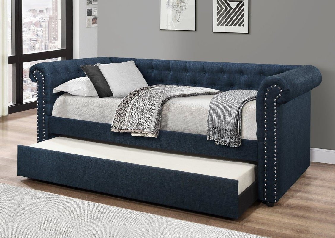 Zac Upholstered Daybed with Trundle - Image 0