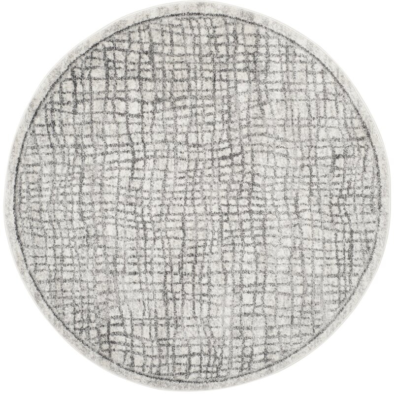 Connie Geometric Silver/Ivory Area Rug - Image 0