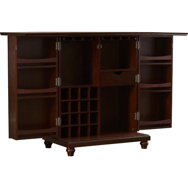 Hedon Bar Cabinet with Wine Storage -Black - Image 2