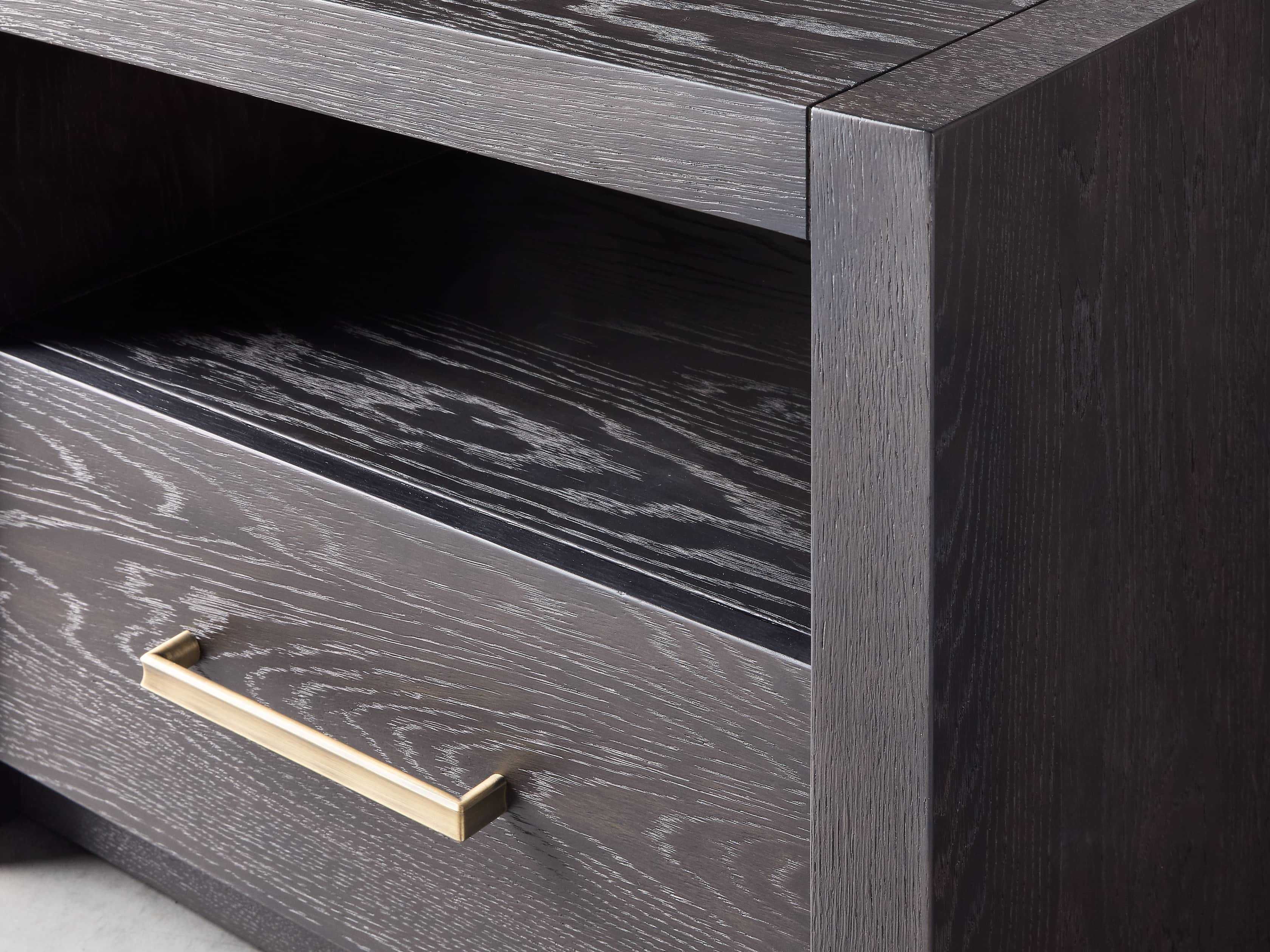 Bodhi Open Nightstand in Wood Black  Ebony - Image 3