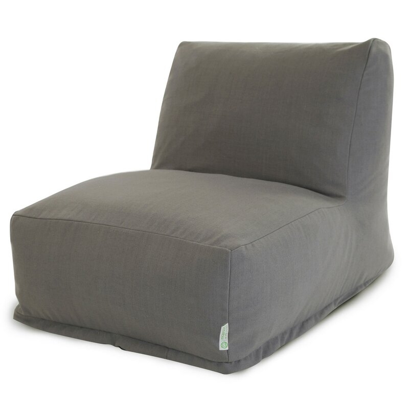 Solid Bean Bag Lounger - gray - Image 0